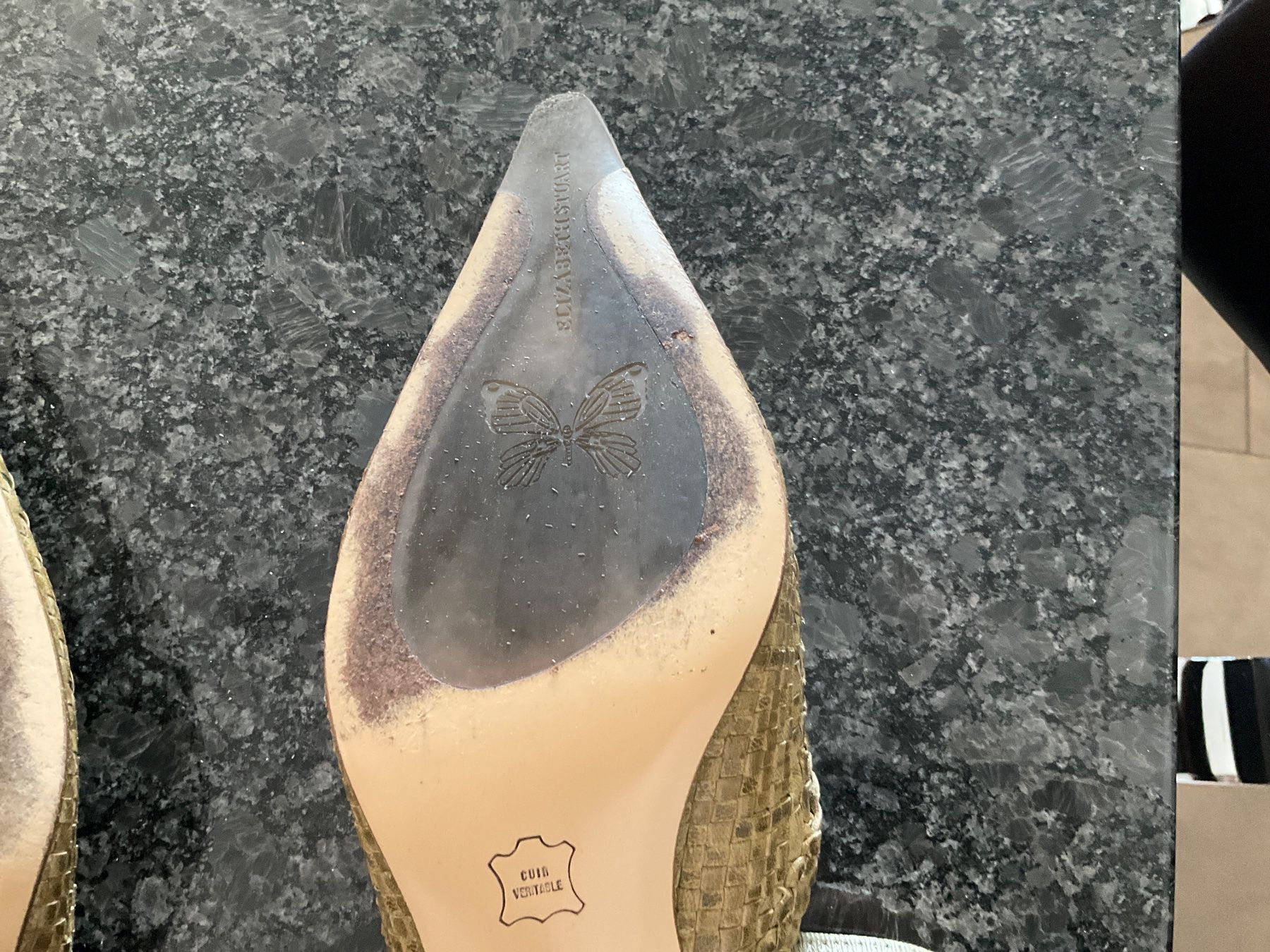 Scarpe da donna: Escarpins Elizabeth Stuart kaki, p.39 – Nuovo (secondo la descrizione) da Murten venduto da Louis1954 6