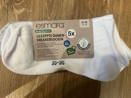 5 Paar Damen Sneakersocken, Gr. 35-38, Neu & Original