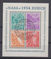 Bloc NABA W1 oblitéré (750.--)