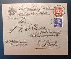 Nachnahme Ortsbrief Basel 1917