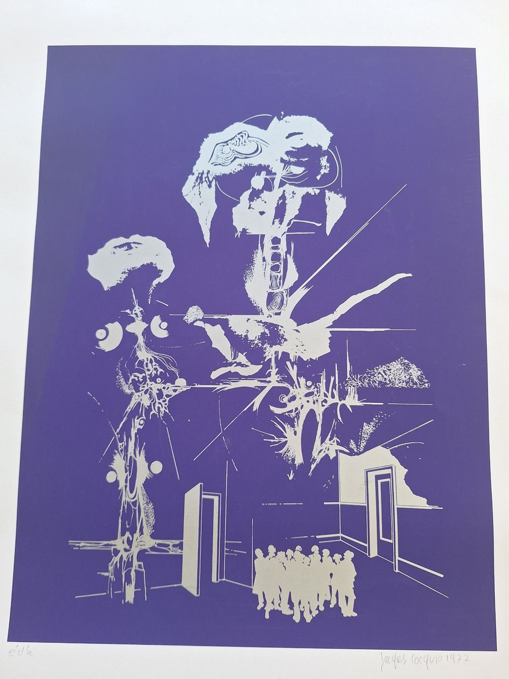 Grafica & Litografie: Lithographie de Jacques Cocquio de 1977 – Usato da Chêne-Bougeries venduto da xchrysalide 1