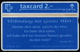 Taxcard 211L_37400 Gottes Wort Spruch 1, 500 Ex