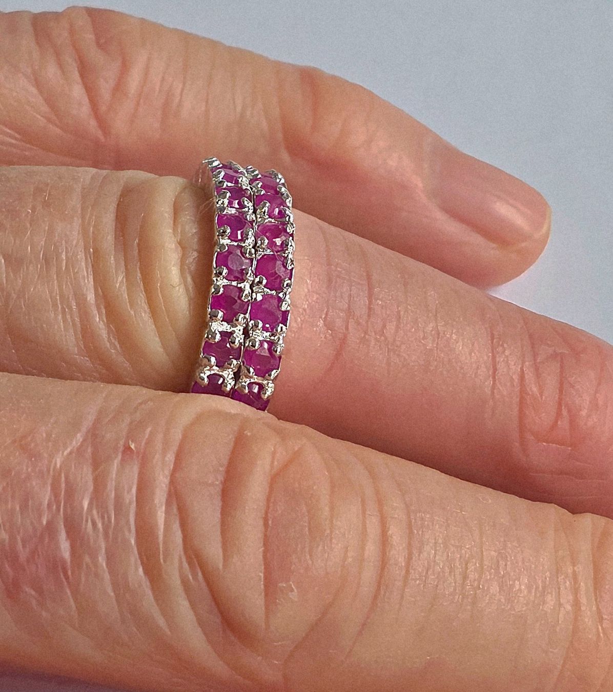 Anelli: Ring Silber Rubin Grösse 57 Neu – Nuovo (secondo la descrizione) da Zürich venduto da adriben 8