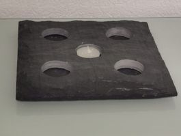Teelichthalter Flach
