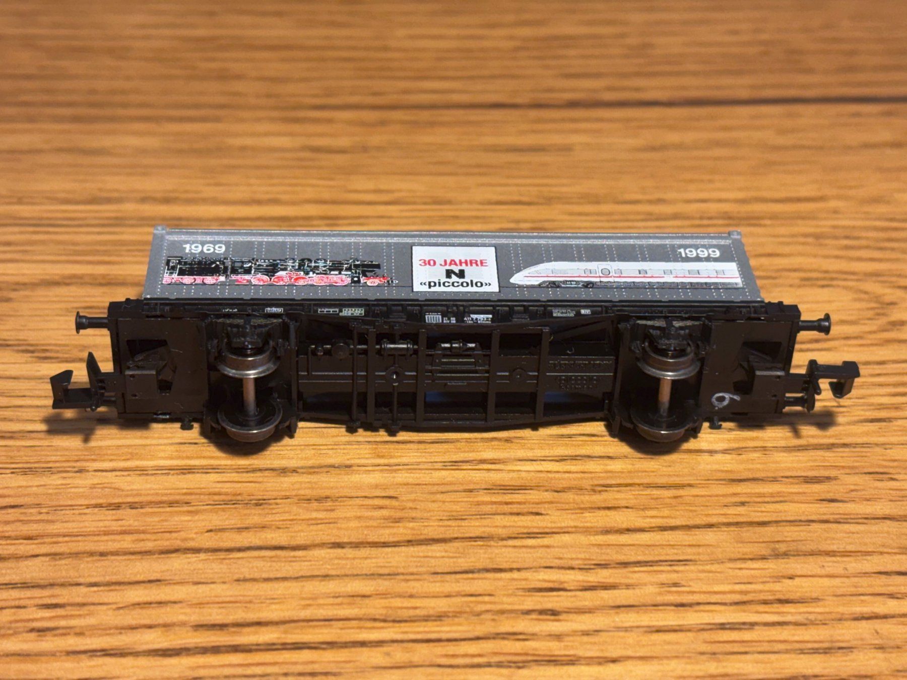 Modellini di ferrovie: e1967: Containerwagen (Spur N) – Usato da Birsfelden venduto da Birs_25 4
