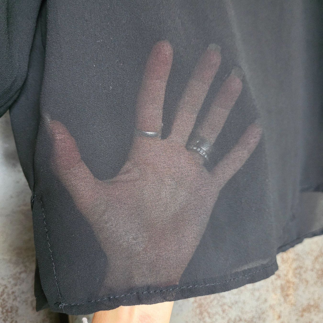 Camicette: 🐸 BLUSE XS - M SCHWARZ TRANSPARENT – Nuovo (secondo la descrizione) da Môtier (Vully) venduto da Frogs 5