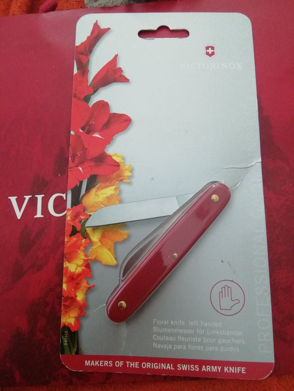 Victorinox Coltelli tascabile: Blumen oder Pilzmesser für Linkshänder – Nuovo e nell'imballaggio originale da Fahrweid venduto da Chroni55