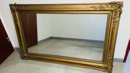 Antiker Spiegel mit Goldrahmen, Barock Stil, gross