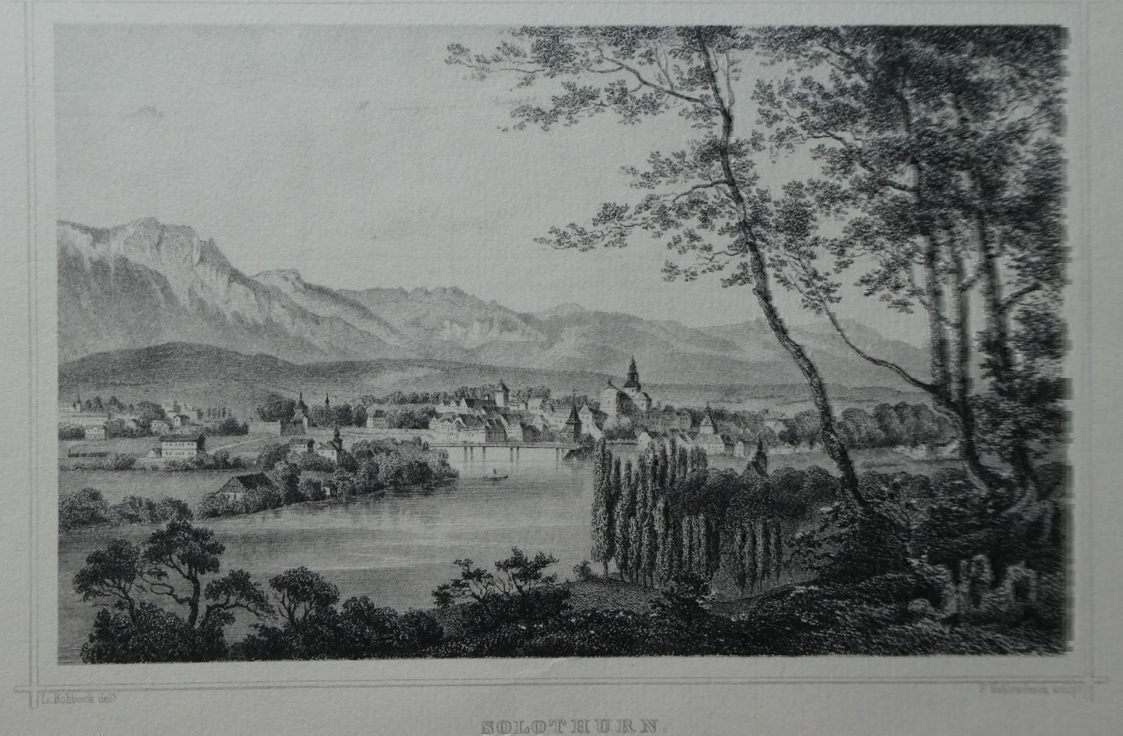 Foto & Immagini: Ansicht Stich Solothurn Rohbock – Usato da Frauenfeld venduto da Astra13 1