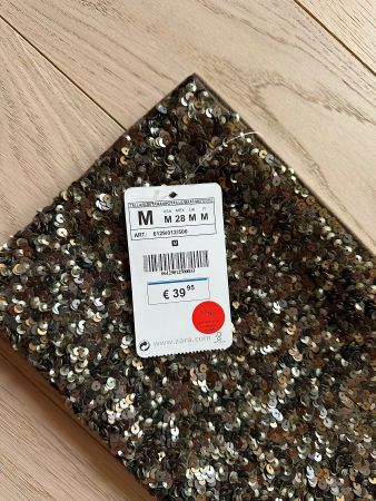 new sequin clutch bag by Zara
