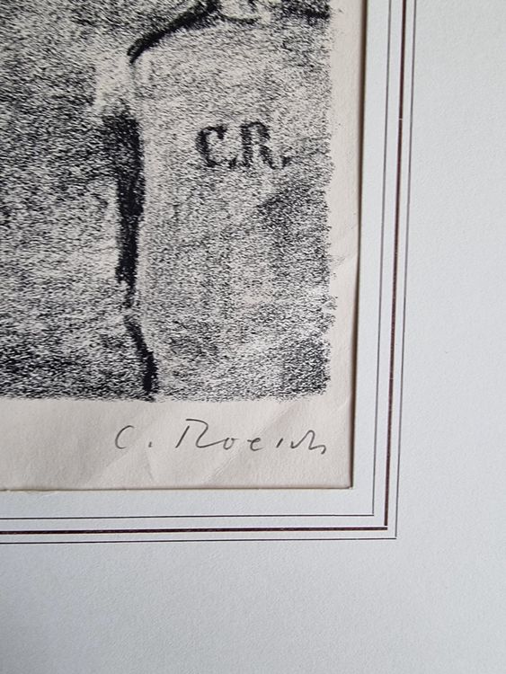 Carl Roesch war ein Schweizer Künstler LITHOGRAPHIE SIGNIERT 4