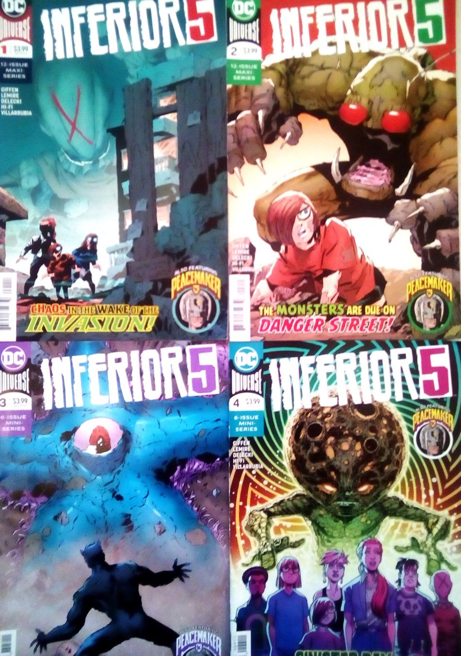 Fumetti: INFERIOR FIVE #1-4 DC Comics MIT Peacemaker (Suicide Squad) – Usato da thun venduto da lucky_manxy 1
