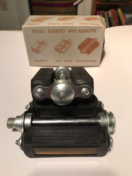 Paire De Pédales Vélo Vintage Way Assauto – Sport – Pour Vélo De Route (Occasion, Italie)