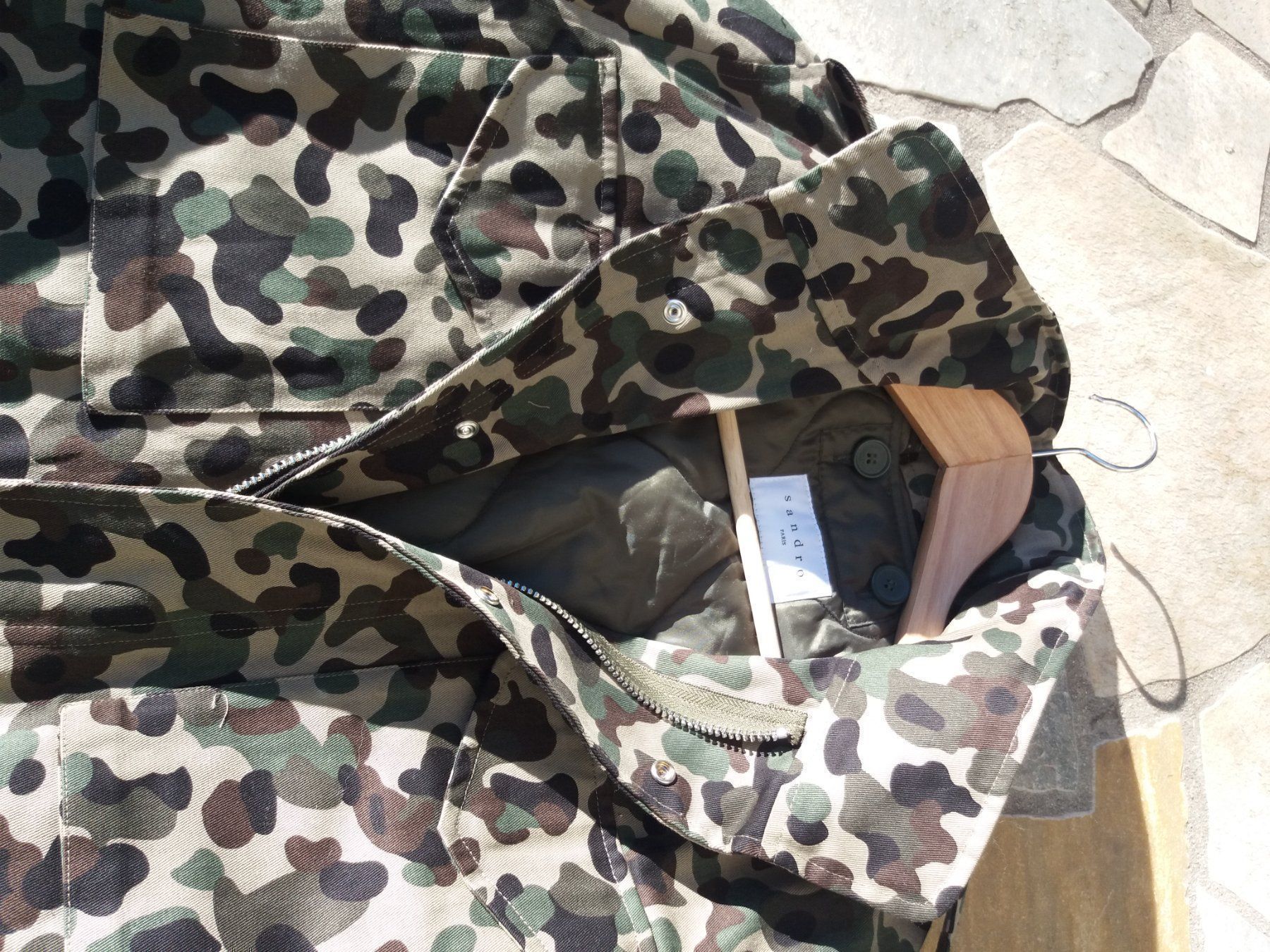 Sandro Giacche: Camouflagejacke Sandro/Paris hoher NP – Nuovo e nell'imballaggio originale da Rebstein venduto da bestforyou 1