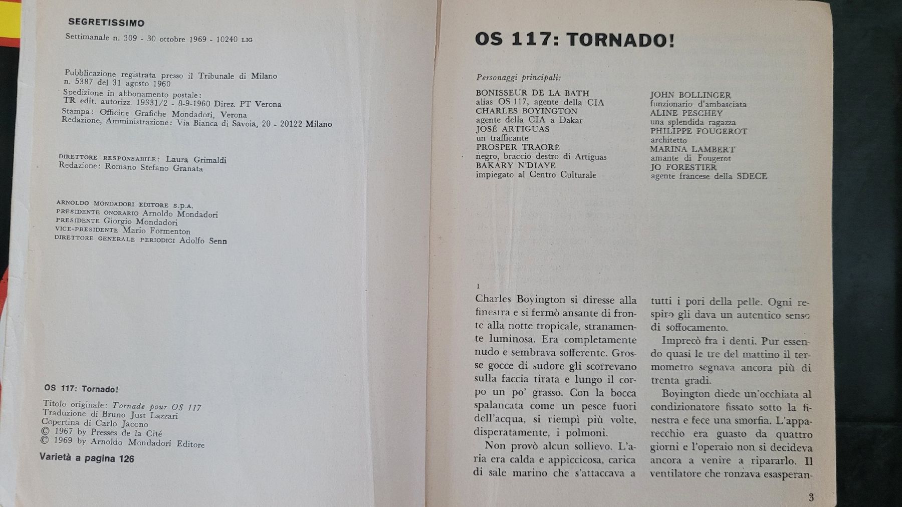 Libri: Gialli - Segretissimo anni 60/70 – Usato da Suhr venduto da Fritz28 3