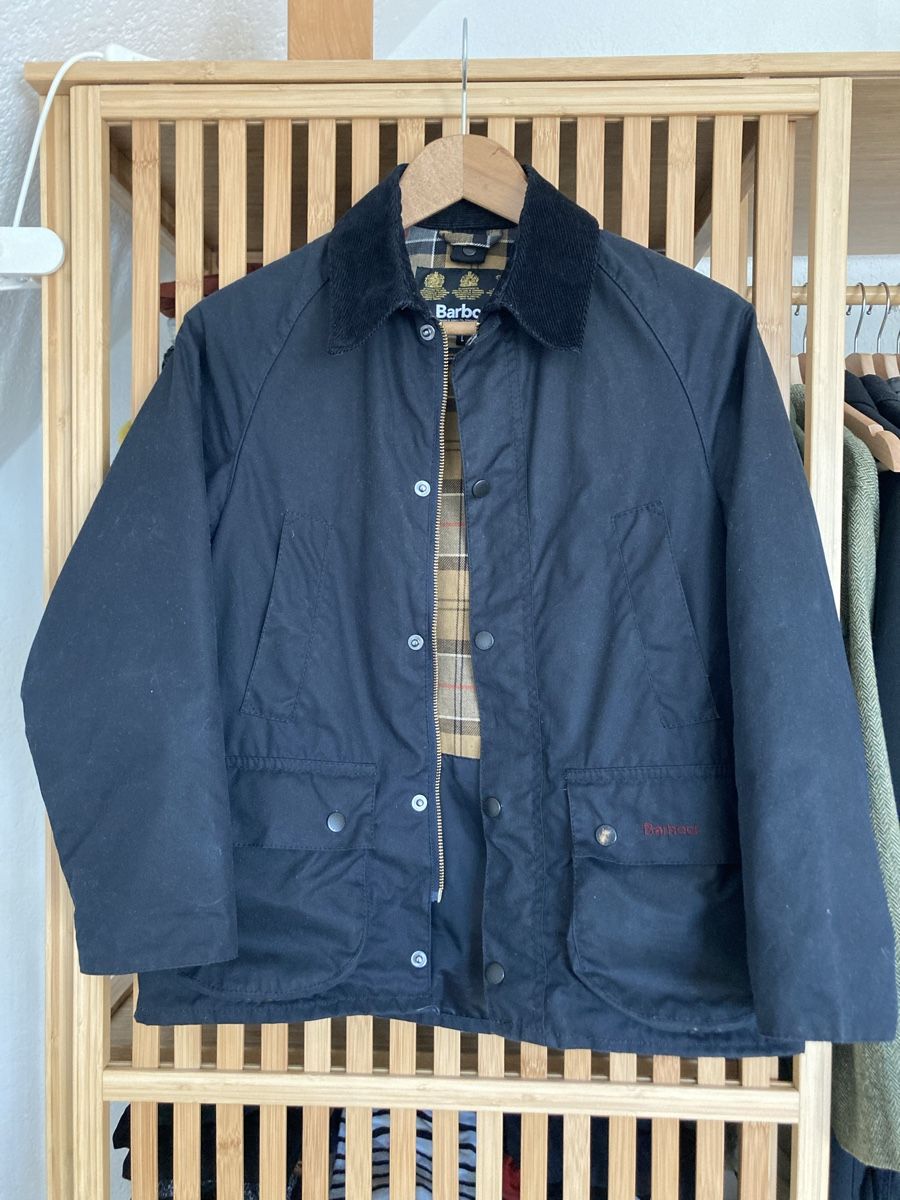 Barbour Giacche & Cappotti: Barbour Bedale Wachsjacke Navy – Usato da Winterthur venduto da Wandelbar 7