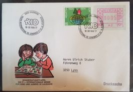 AB9) ATM, Nr. 1.II, Sonderbrief mit Sonderstempel Selten!!