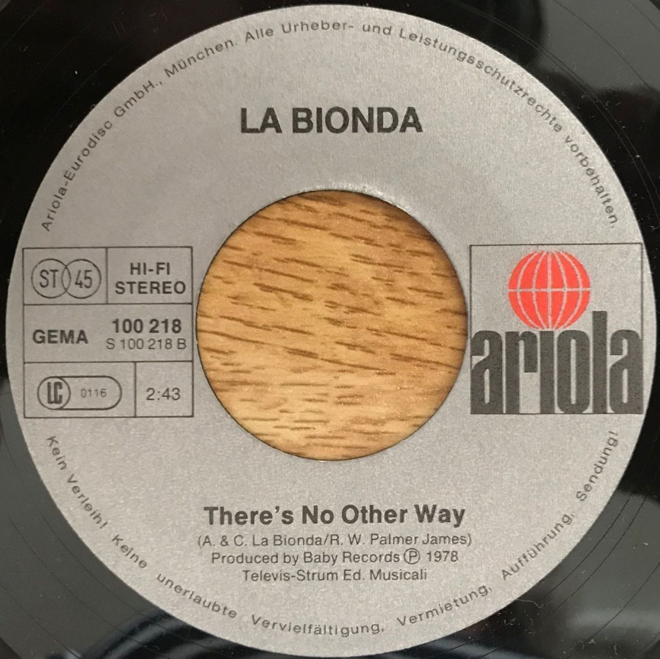 Schallplatten: LA BIONDA - BABY MAKE LOVE – Gebraucht aus Bussigny von vinyl-pas-cher 3
