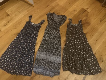 3x Apricot Sommerkleid s/m