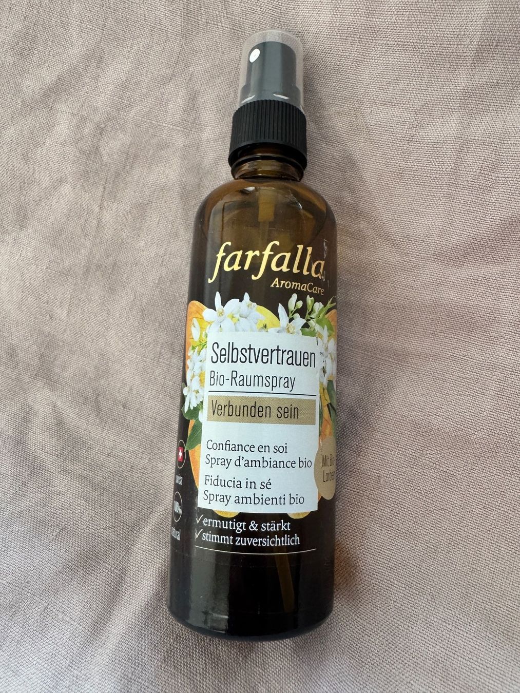 Farfalla Lufterfrischer: Raumspray Selbstvertrauen von Farfalla – Neu und originalverpackt aus Zürich von Lionsands