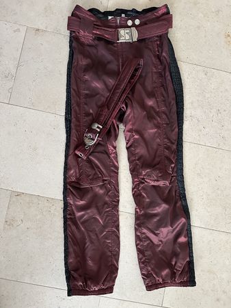 Sportalm Skihose Grösse 38 dunkelrot mit Gürtel