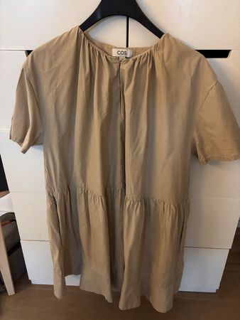 COS Maxi Kleide Beige Gr. M