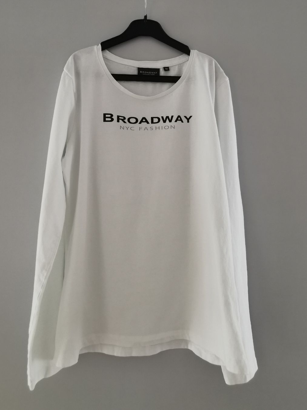 T-shirt: Broadway Langarmshirt Weiss Gr M  – Usato da Glattbrugg venduto da riseca