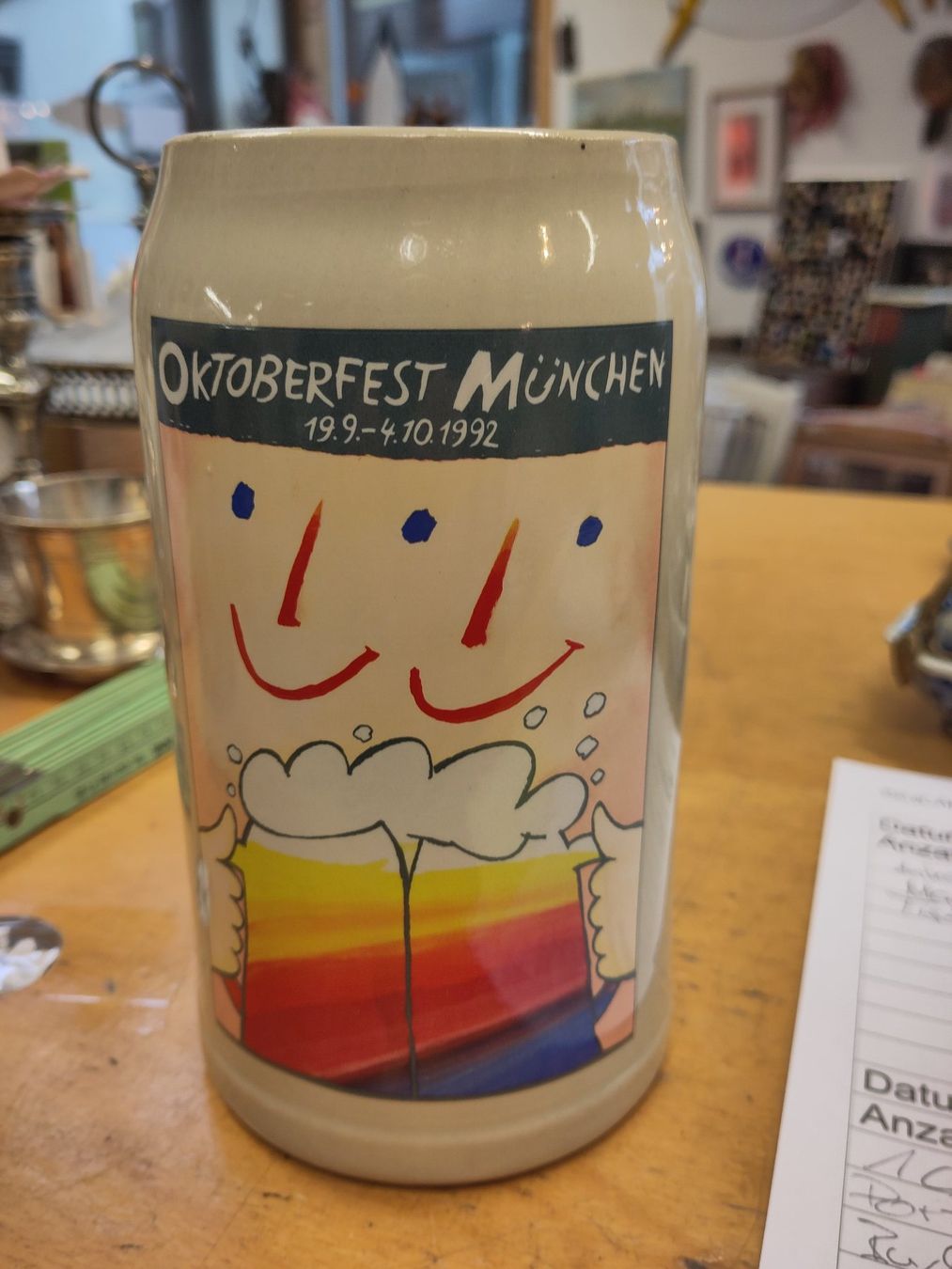 Contenitori & Simili: Bierhumpen - Oktoberfest 1992 – Usato da Kriens venduto da treefrog77