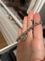 Armband Guess silberfarben mit Anhänger und Zirkonia