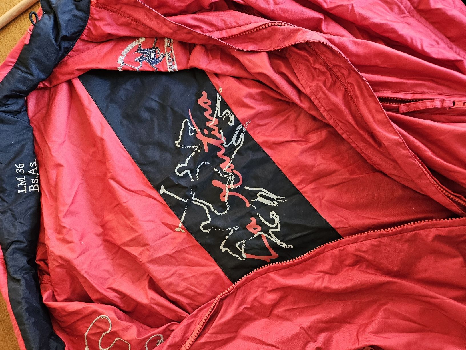 La Martina Giacche: La Martina Jacke Übergangsjacke rot  – Usato da Eschenbach SG venduto da MarThu 5