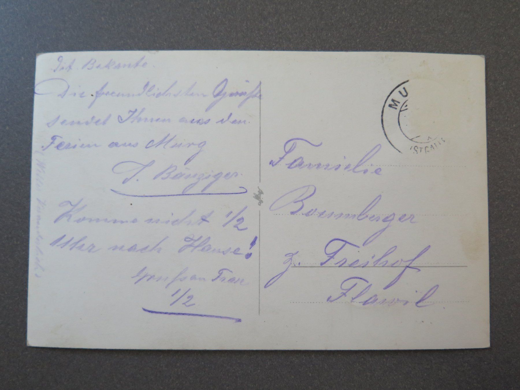 Cartoline postali: MURG – Usato da Wittenbach venduto da lipasal 1