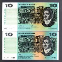 Australien noten 2 stück nice grade