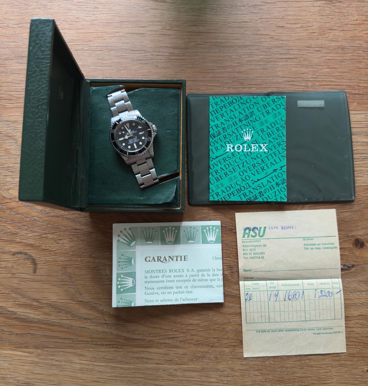 Rolex Uhren: Rolex Submariner 1680 Bj. 1978 Full Set mit Maxi Dial – Gebraucht aus Bubikon von Mtr1608