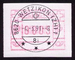 ATM 8 schmal_Set_Abart «GUMMIDRUCK» VO 4.3.91_8620 Wetzikon!