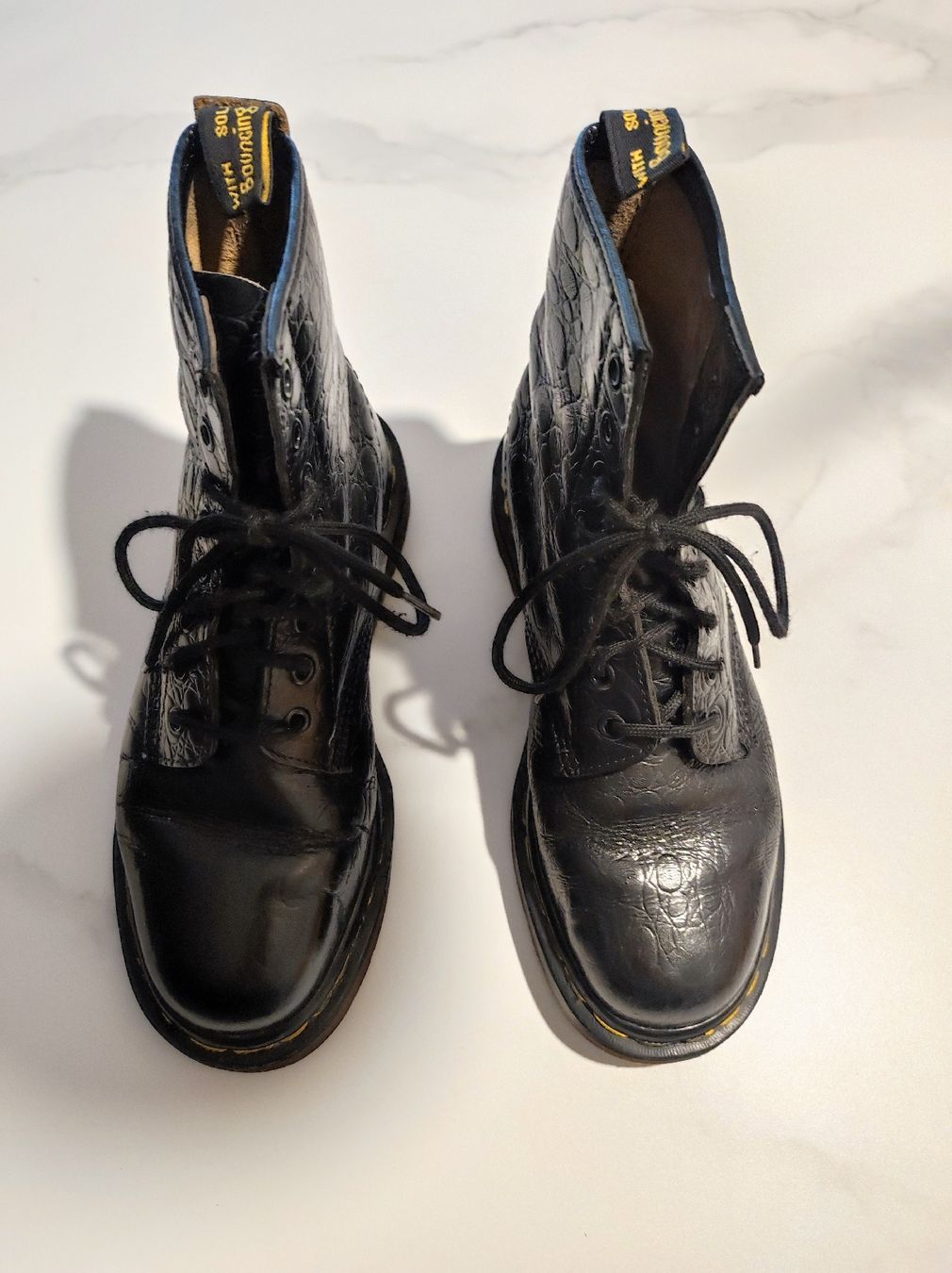 Dr. Martens Scarpe da uomo: Dr Martens, effet croco noires taille 38 – Usato da Bussigny venduto da Brettinette 2