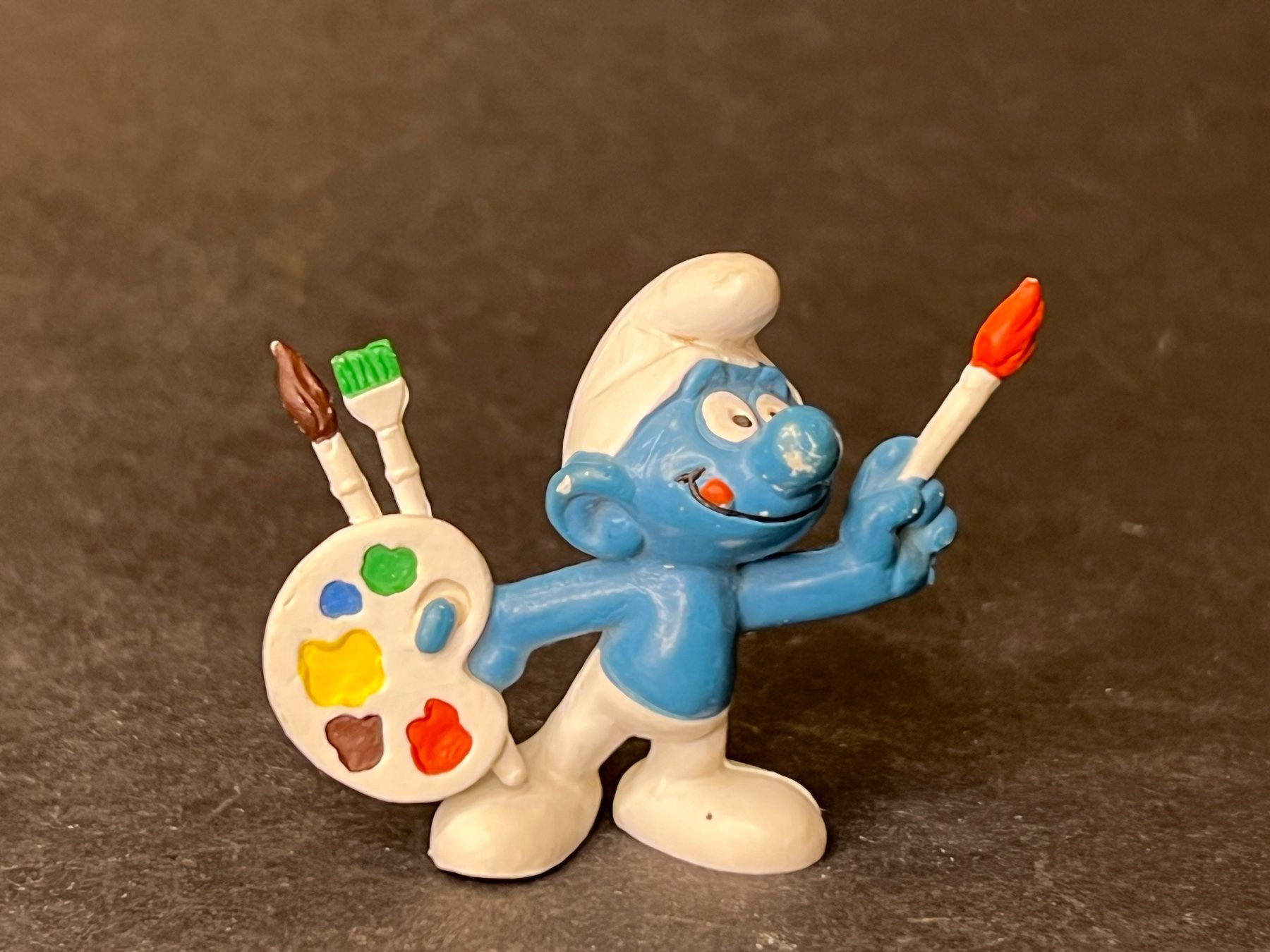Bullyland Statuette: 20089: Maler Schlumpf - peyo Bully – Usato da Ennetbaden venduto da mapa05