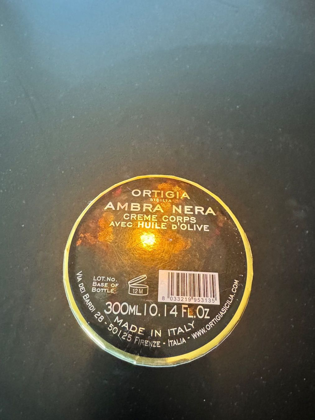 Idratazione: ORTIGIA, Körperlotion, AMBRA NERA, 300 ml – Nuovo e nell'imballaggio originale da Zürich venduto da Alpnach_ 1