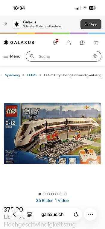 Giocattoli: Lego Zug – Usato da Aarburg venduto da Vagos 1