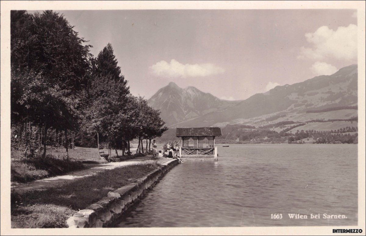 Cartoline postali: Wilen OW // 1932 Sarnersee – Usato da Basel venduto da intermezzo12