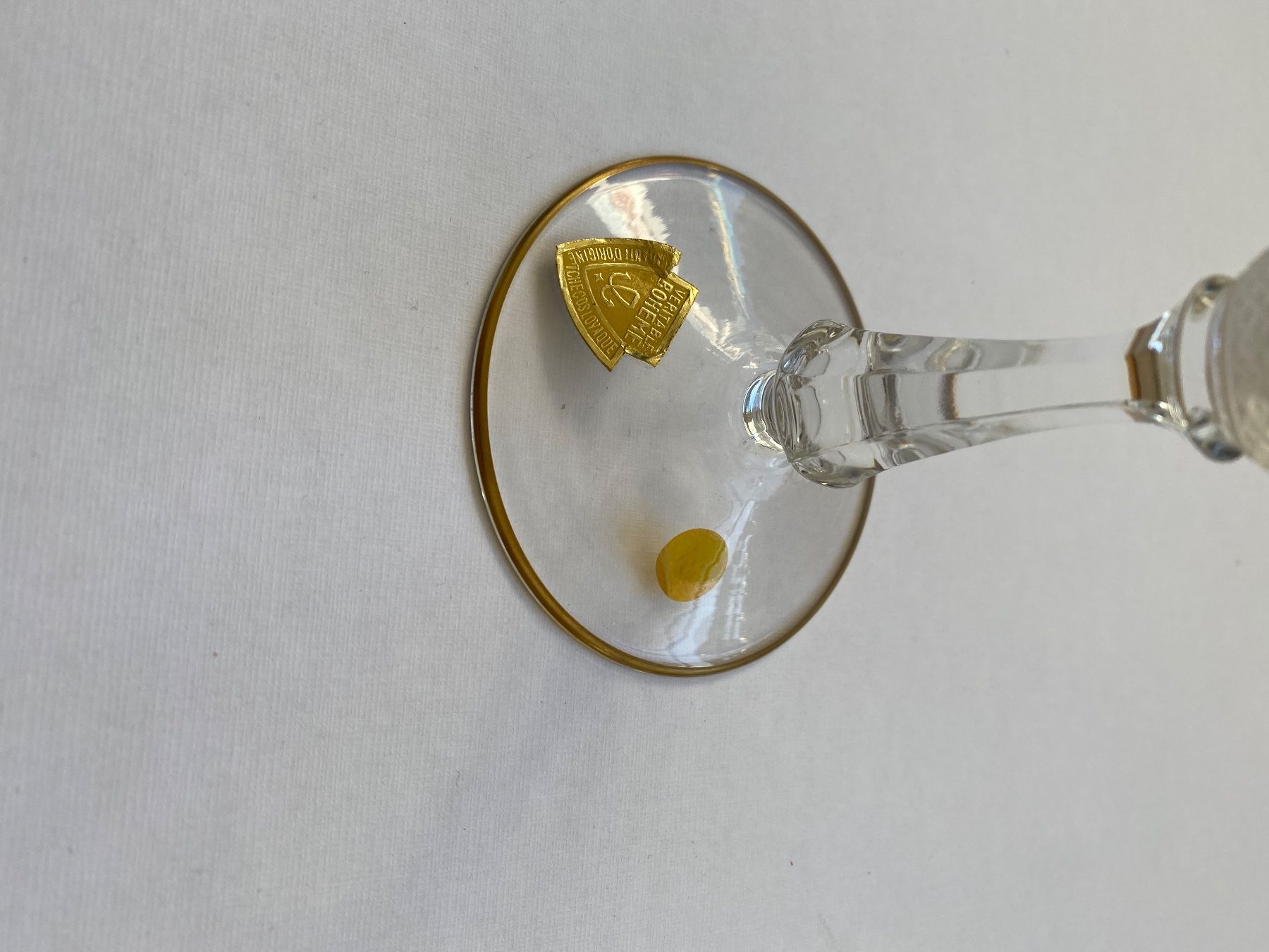 Bicchieri: Veritable boheme Kristallgläser Set mit goldrand – Usato da Zürich venduto da NinosRicardos 6