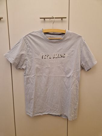 T-Shirt Pepe Jeans London hellblau Baumwolle