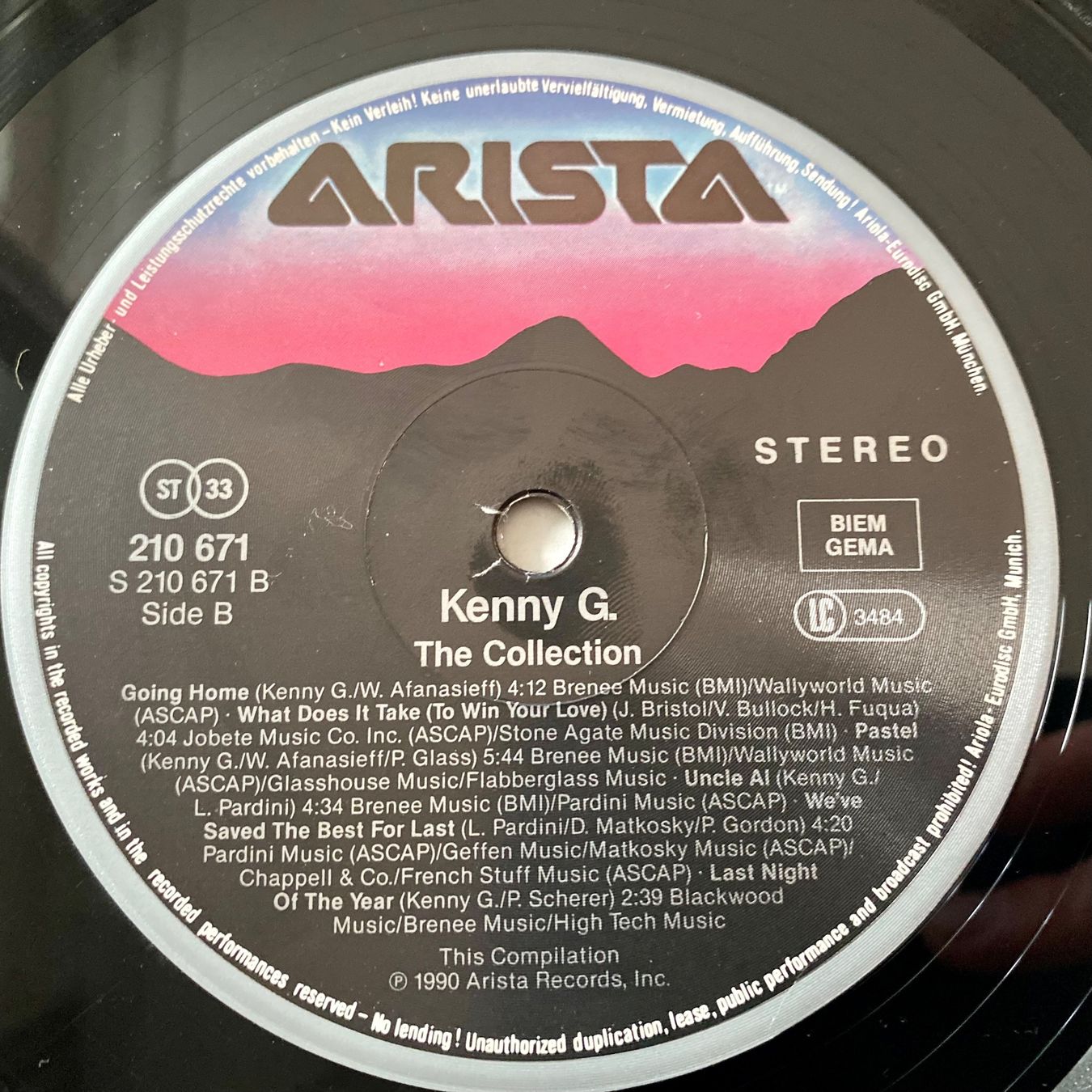 Schallplatten: Kenny G - The Collection - Germany 1990 – Gebraucht aus Fällanden von BasilFawlty 4