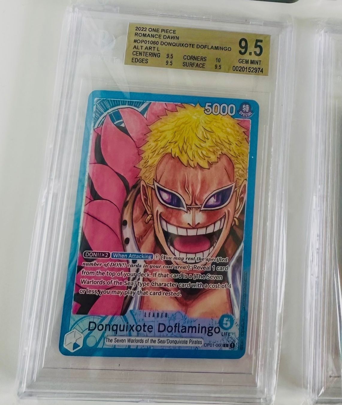 Cartoline: Card One Piece - Leader Doflamingo OP01 – Usato da Petit-Lancy venduto da L4NCE