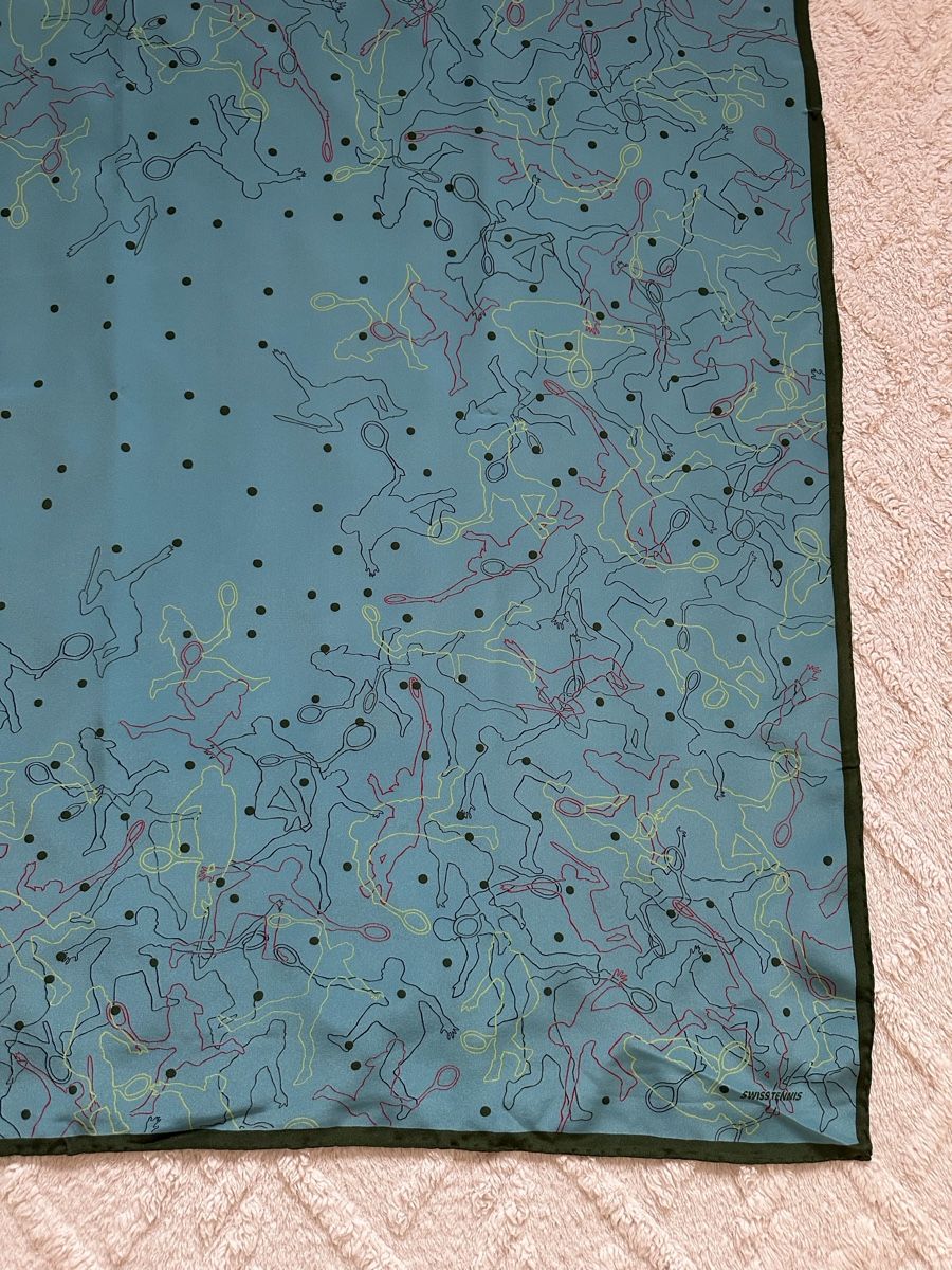 Fabric Frontline Foulard & Sciarpe: Fabric Frontline Zürich Seidentuch – Usato da Zollikon venduto da pan_8jtm 3