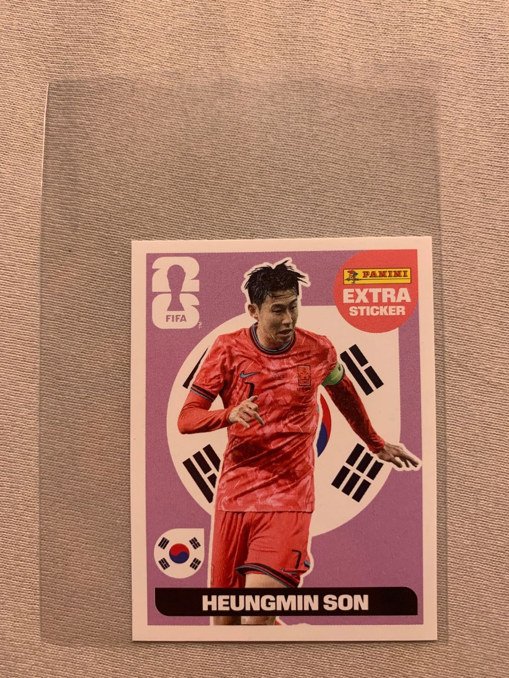 Panini Sammelbilder & Trading cards: Panini Extra Sticker Heungmin Son pink – Gebraucht aus Zürich von Kasza 1