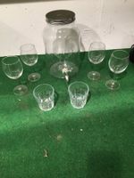 Sommer Getraenkespender Set, mit Gläser, Top Zustand!