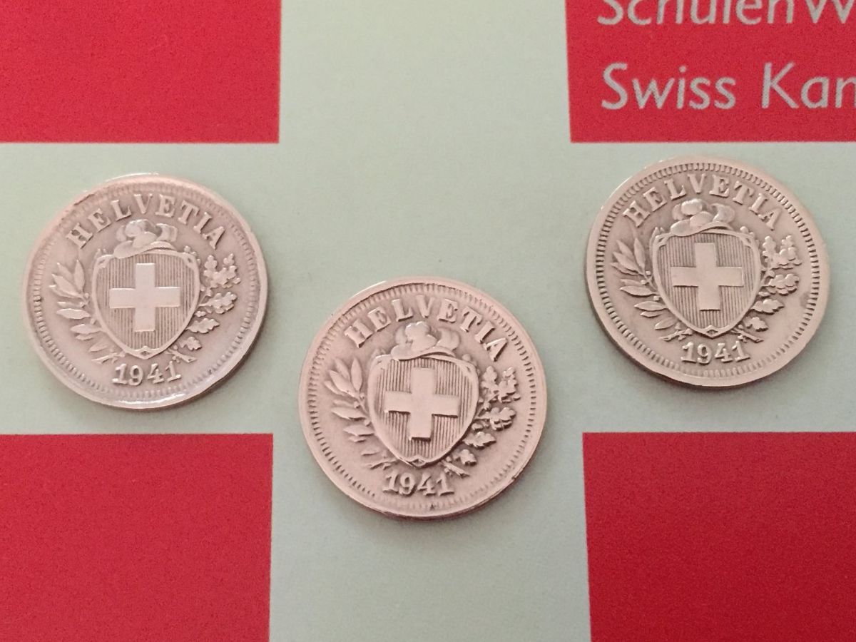 Tutti le monete: 1 Rappen -TRIO 1941 vz – Usato da Elsau venduto da herbybay