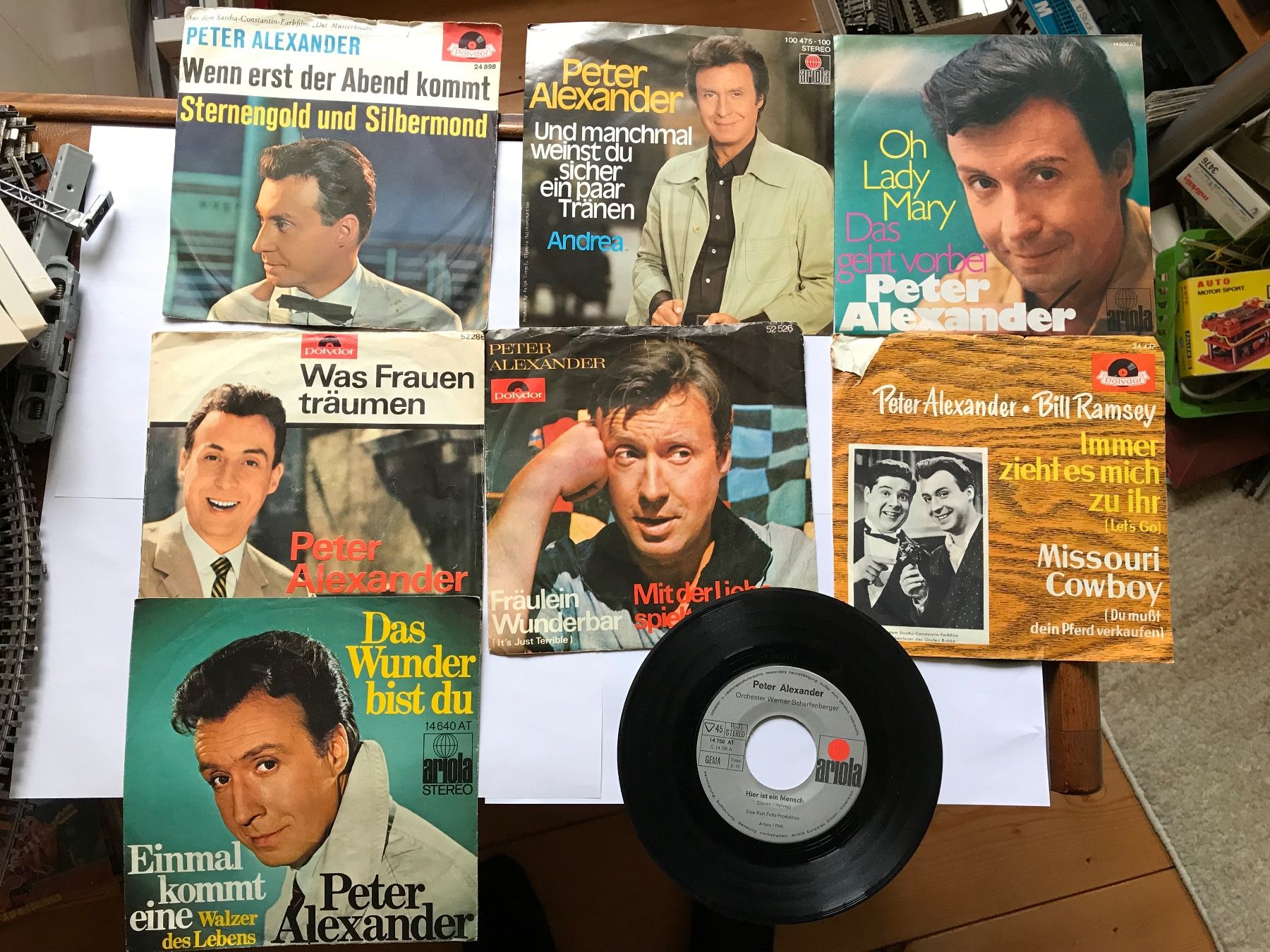 Schallplatten: 7 singles peter alexander, sternengold und silbermond usw. – Gebraucht aus liestal von makai05