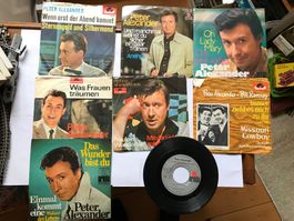 7 singles peter alexander, sternengold und silbermond usw.