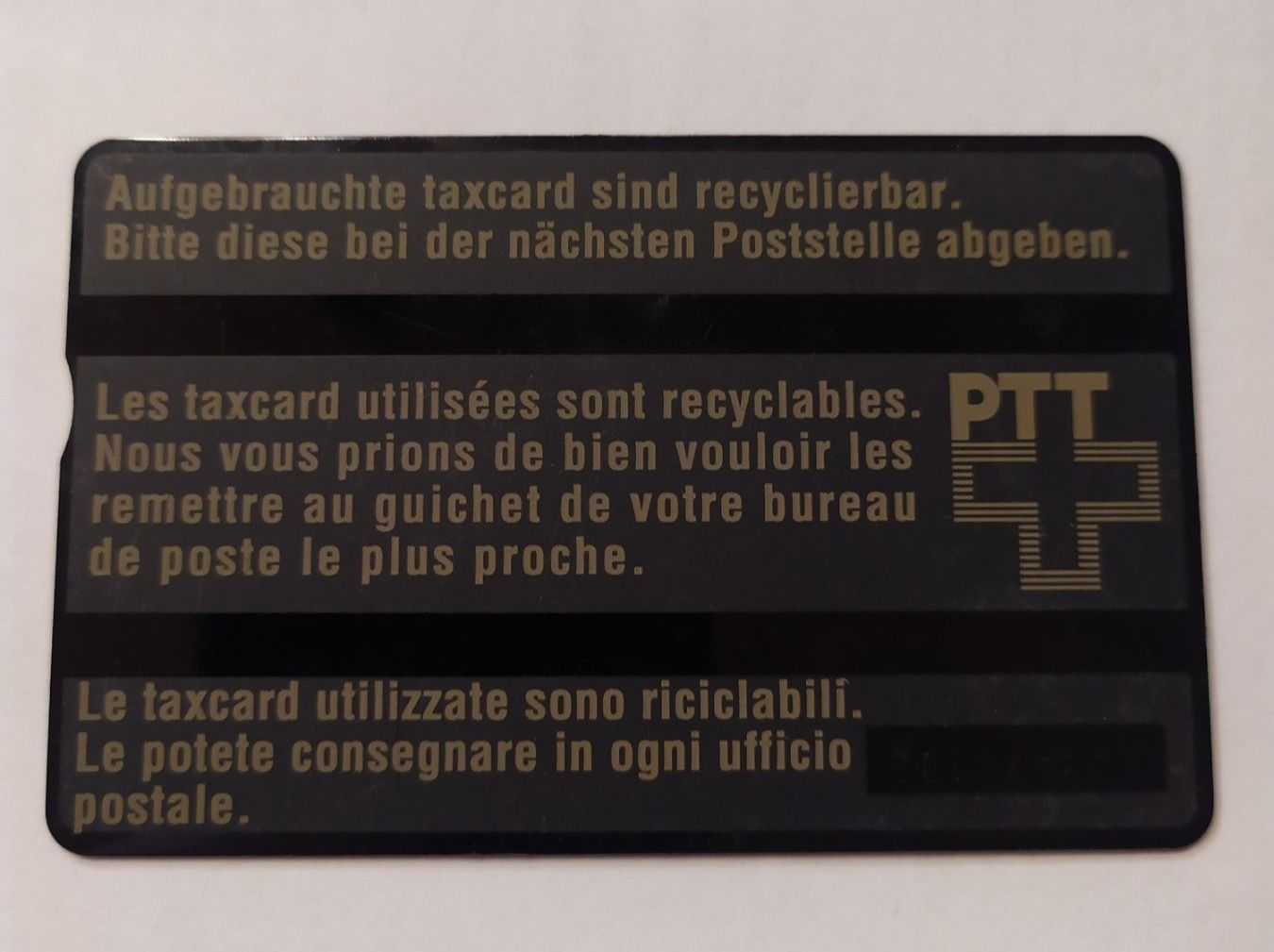 Telefon- & Taxkarten: Taxcard PTT Swiss Telecom 20.- – Gebraucht aus Schlatt TG von Andis3 1